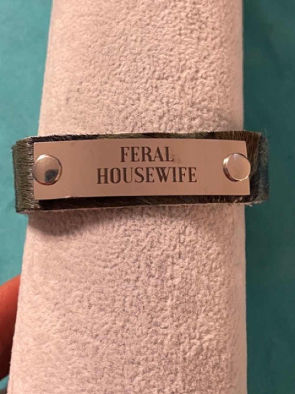 Plunder Feral Housewife Bracelet - Green with Silver Plate